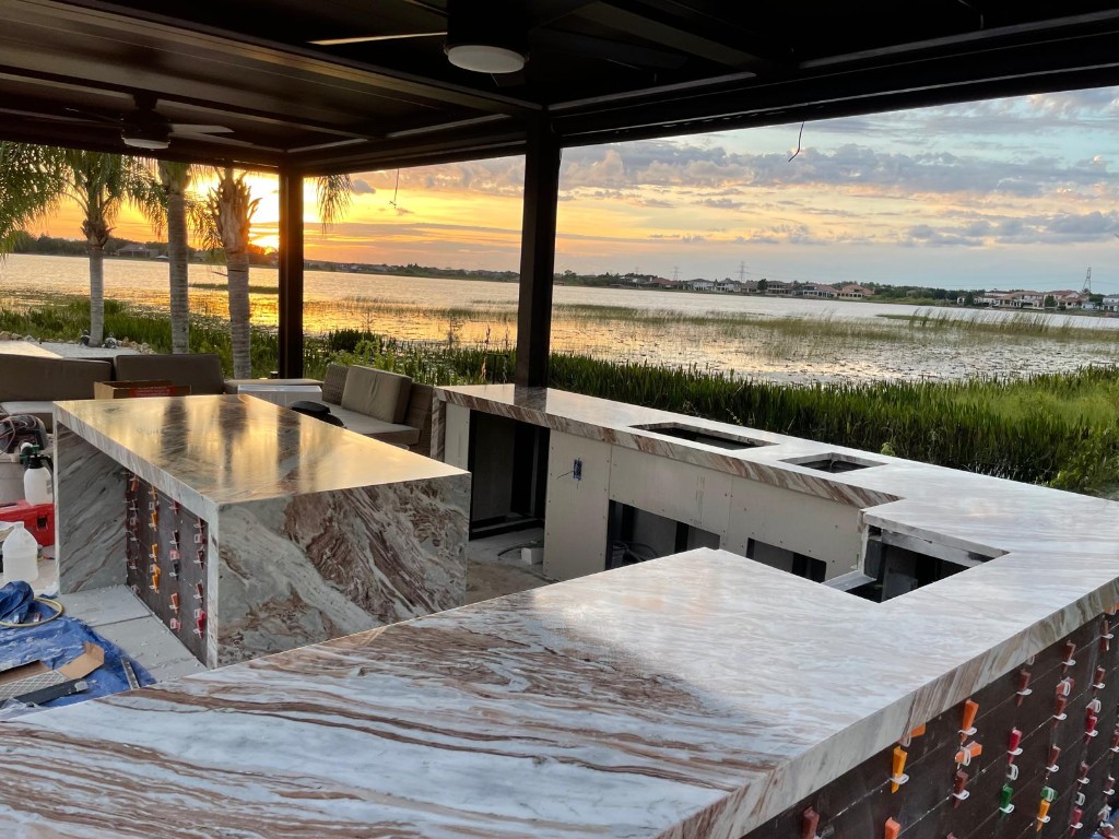 Luxury summer kitchen project